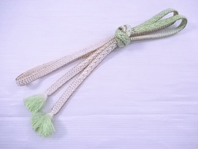 リサイクル　和装小物　帯締め　フォーマル　金糸　正絹　手組　平組